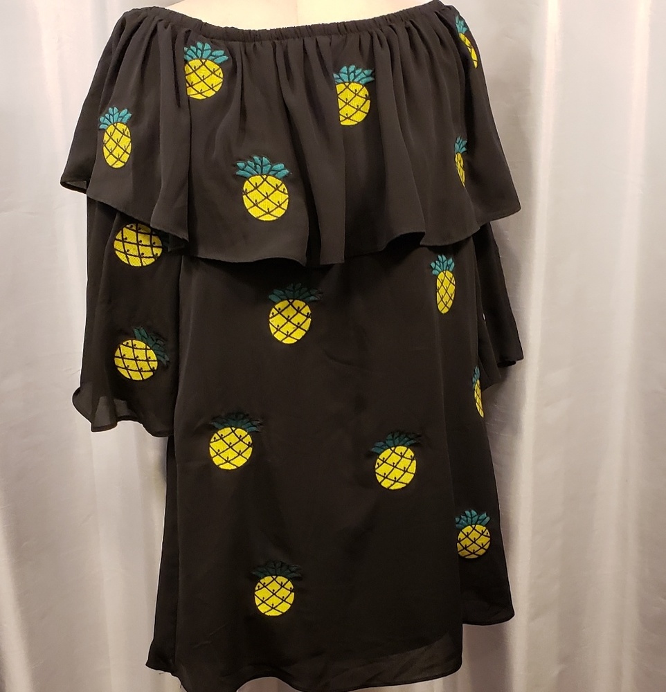 Summer Pineapple Dress by Jon Han for VaVa - Picture 3 of 6
